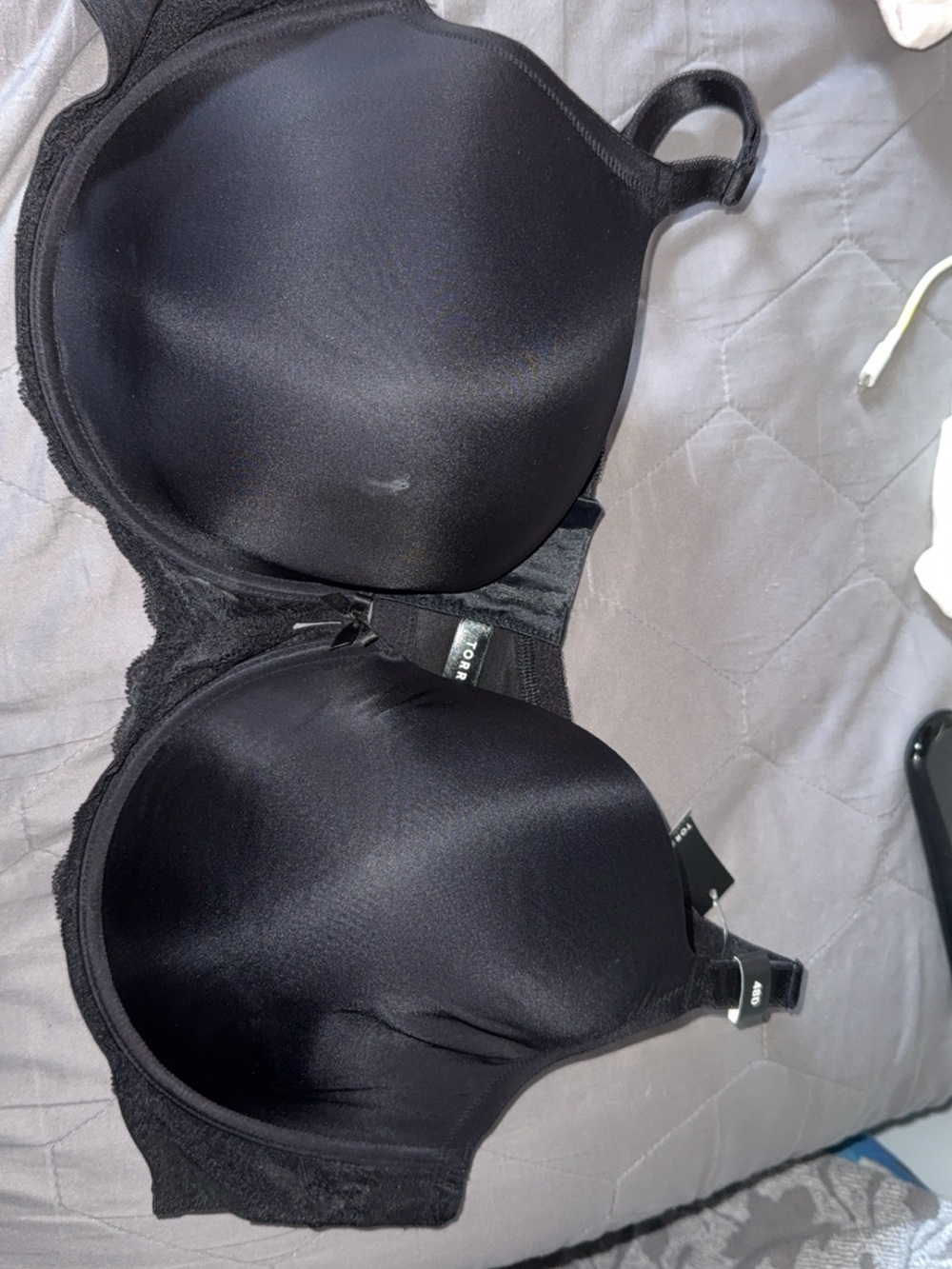 torrid Black Smooth T-Shirt Bra with Light Padding